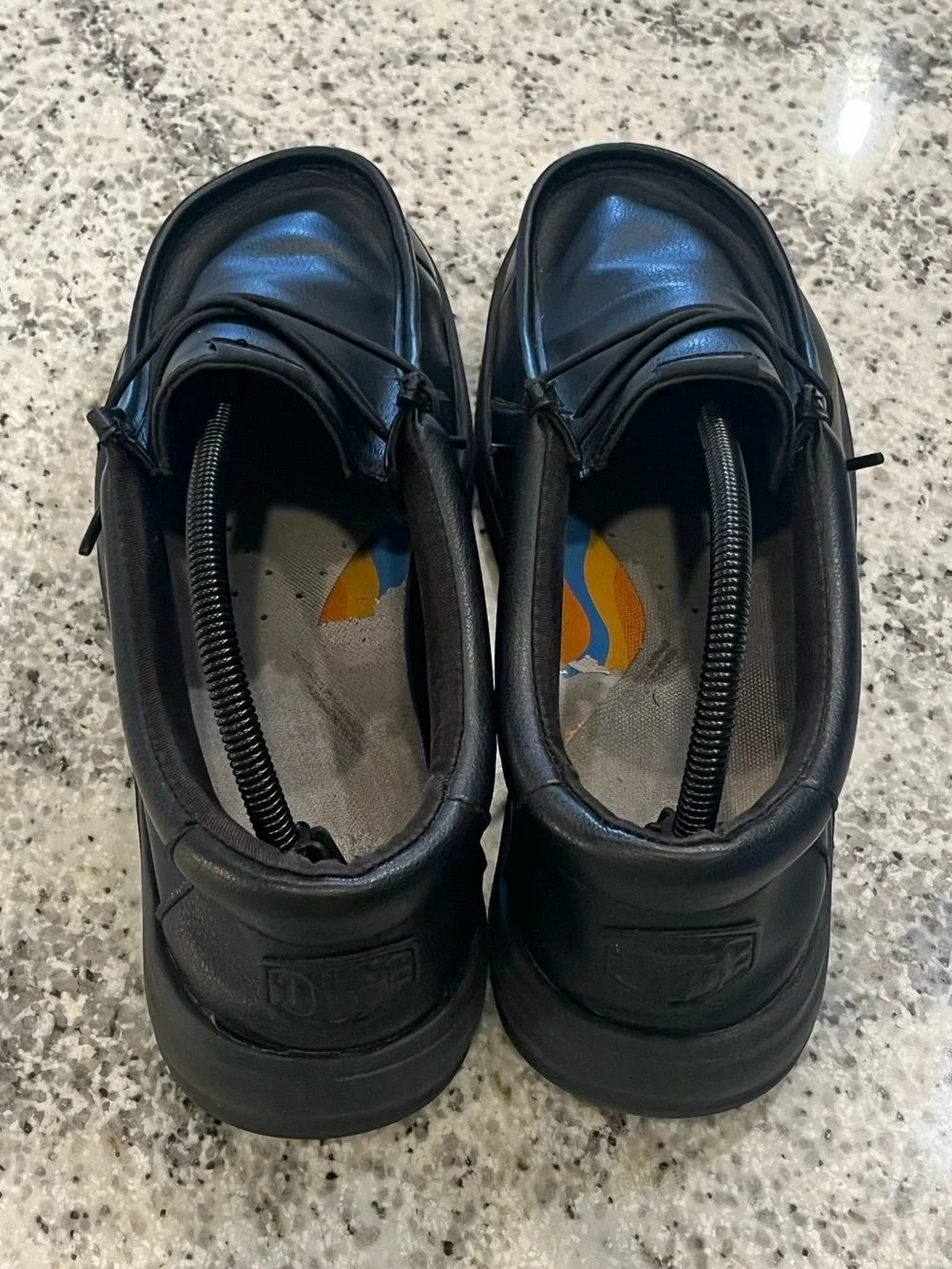 Hey Dude Men’s Size 10 Wally Work CE Slip-On Lightweight CE Black Work Shoes